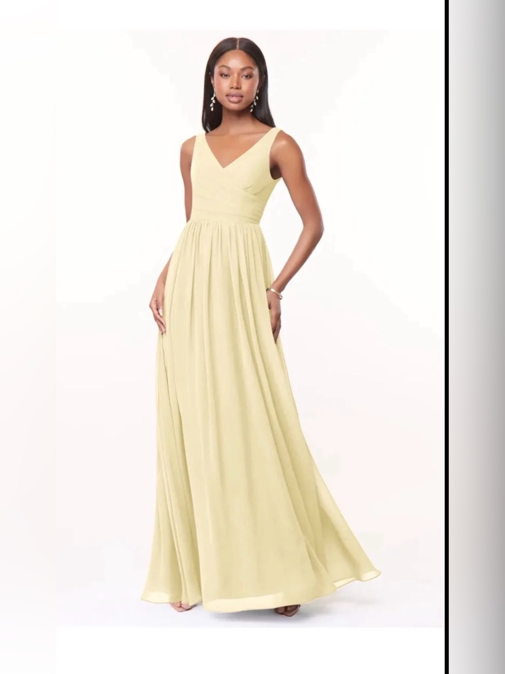 Brand New w Tags Beautiful Canary Yellow Azazie Bridesmaid Dress-Keyla-10 1 of 3